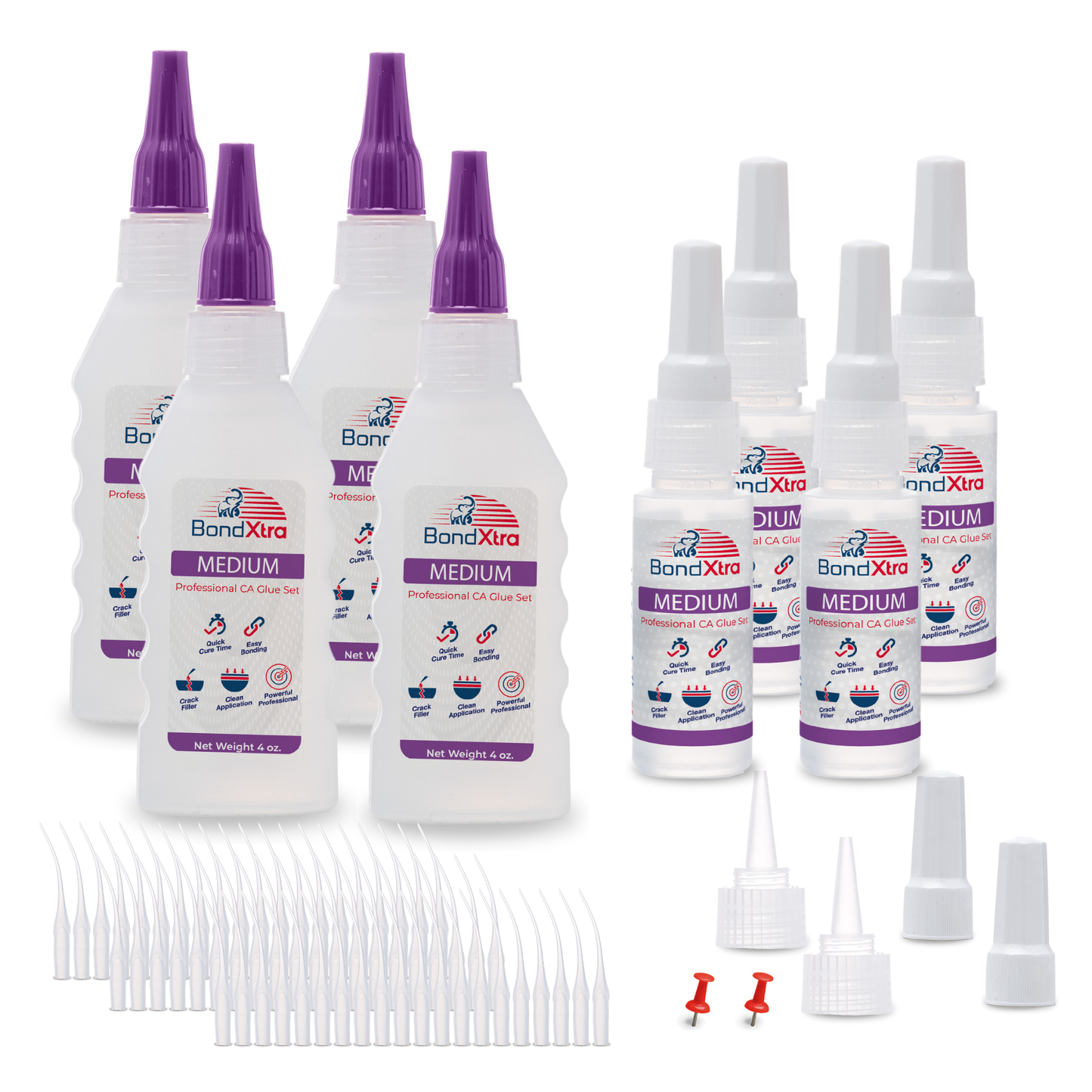 BONDXTRA BXM16 Medium Viscosity CA Glue Set 16 oz