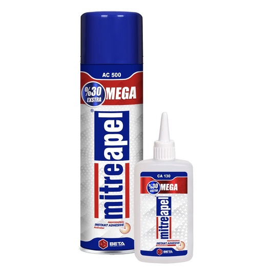 MITREAPEL AC500 Super CA Glue with Activator 4.5 oz & 16.9 fl oz