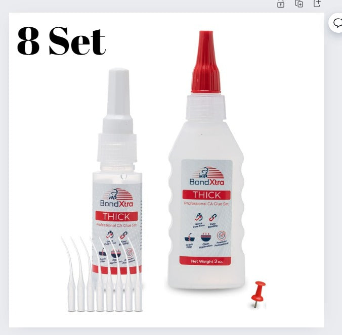 BONDXTRA BX2 Thick Viscosity CA Glue Set 2 oz