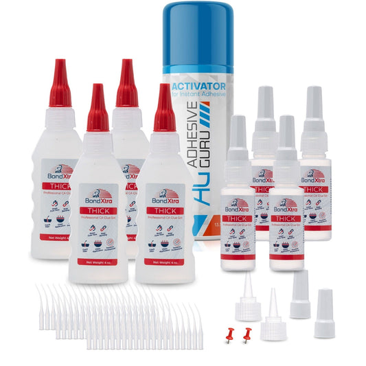 BX16 Thick Viscosity CA Glue Set 16 oz & AG240A Activator 13.5 fl oz