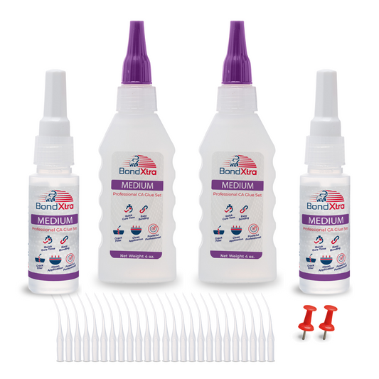 BONDXTRA BXM8 Medium Viscosity CA Glue Set 8 oz