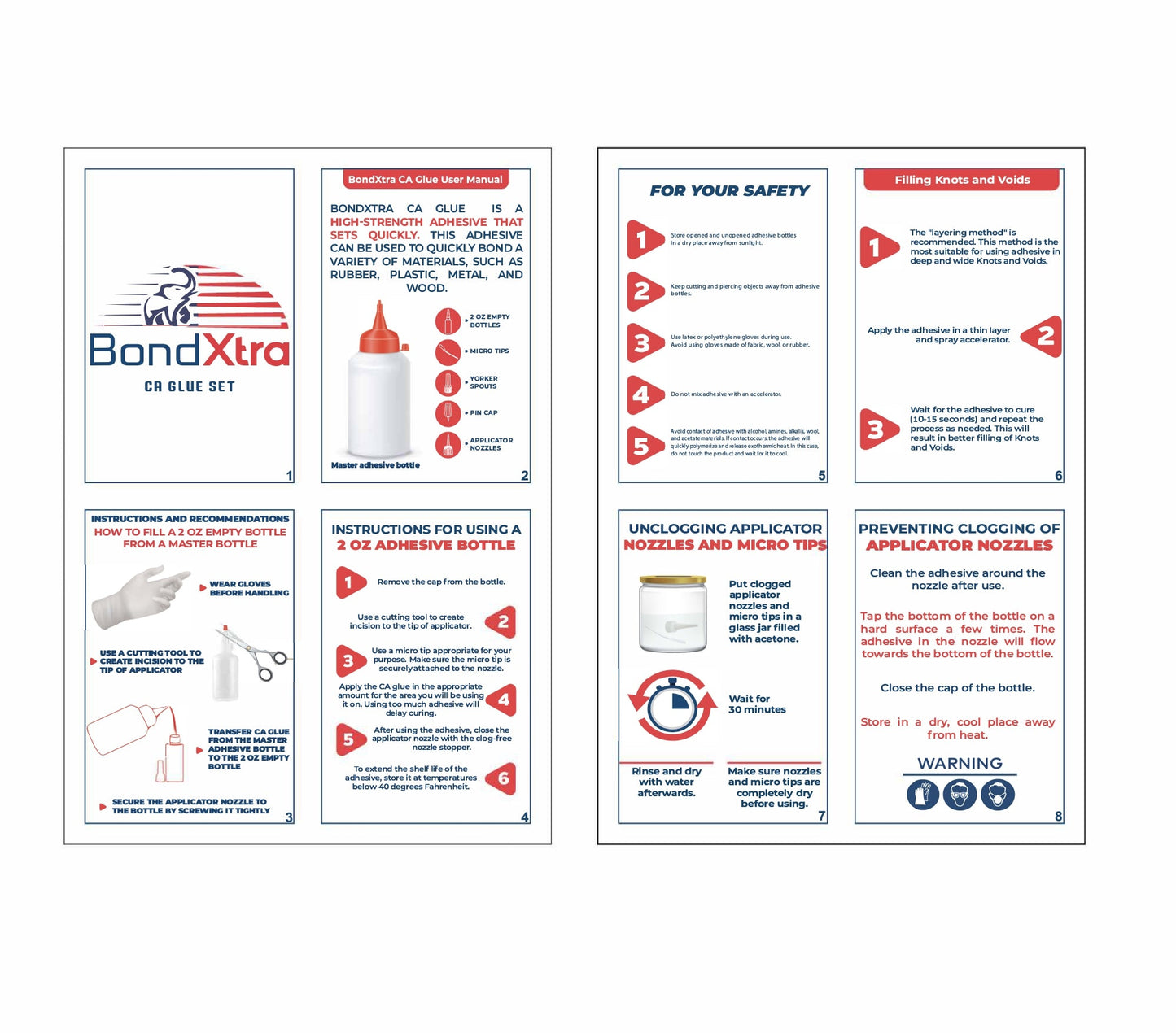 BONDXTRA BX2 Thick Viscosity CA Glue Set 2 oz