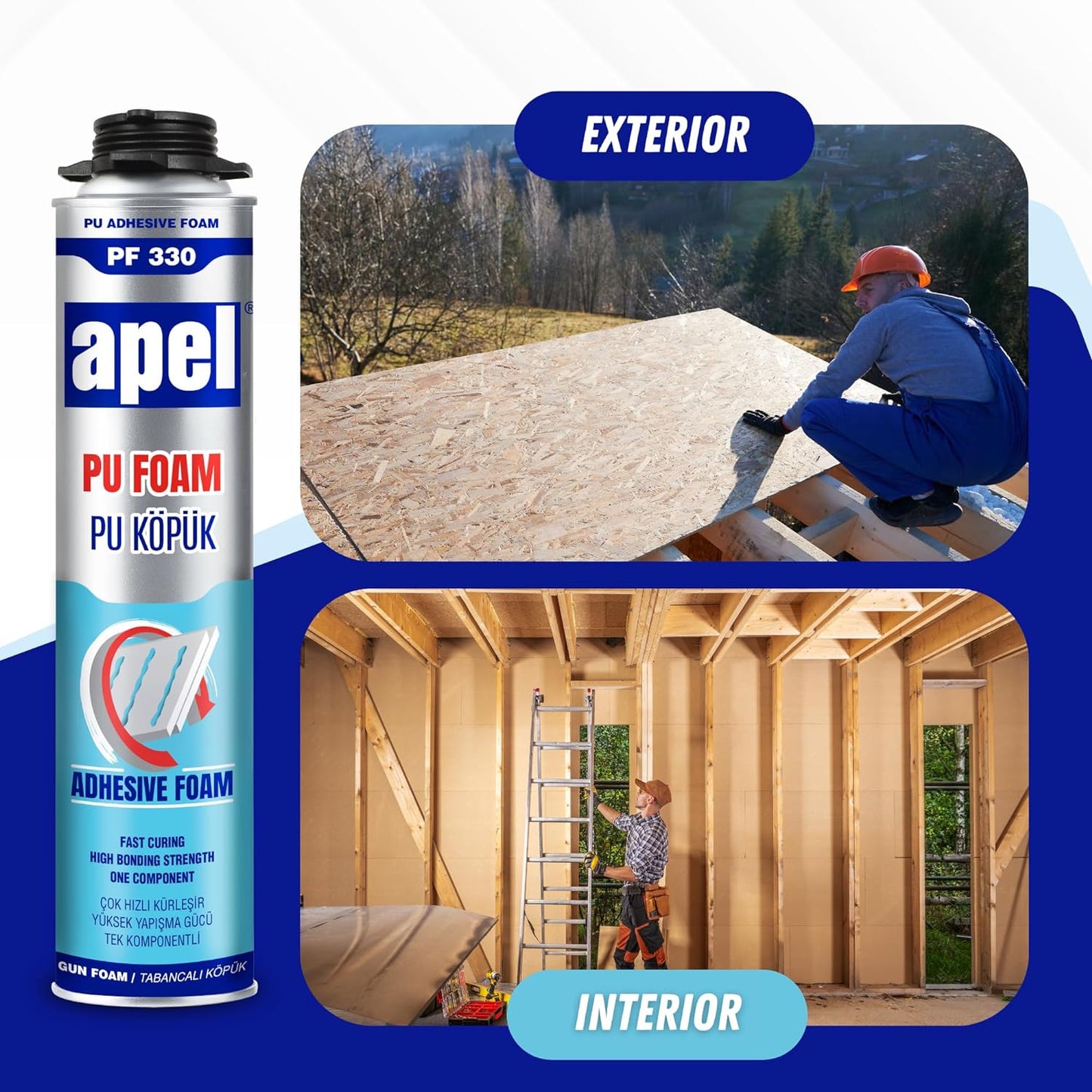 APEL PF330 Polyurethane Adhesive Foam 25.36 fl oz